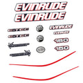 Evinrude 150HK E-TEC Påhängsmotorn Dekaler – Vinyldekalset