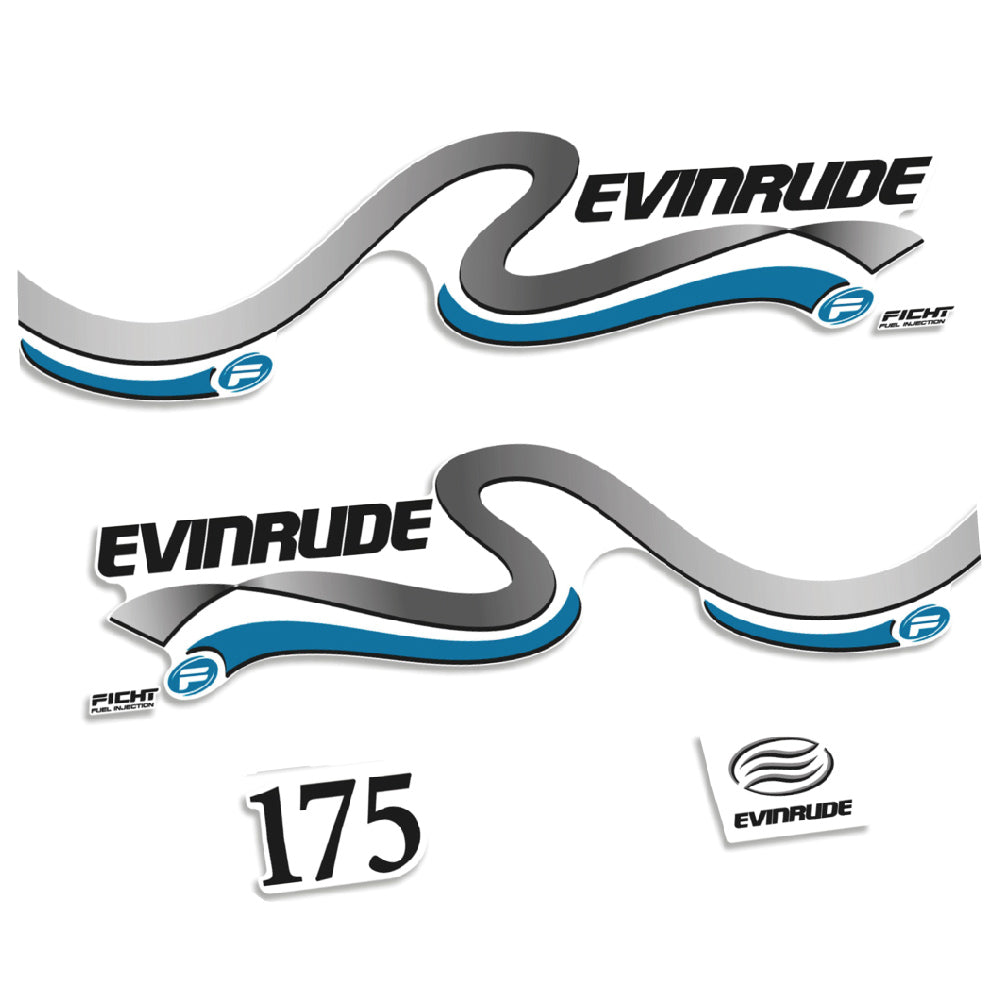Evinrude 175HK 1999-2000 Påhängsmotorn Dekaler – Vinyldekalset
