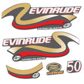 Evinrude 50HK 4-takt Påhängsmotorn Dekaler – Vinyldekalset