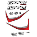 Evinrude 65HK E-TEC 2014-2015 Påhängsmotorn Dekaler – Vinyldekalset