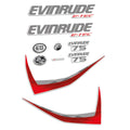 Evinrude 75HK E-TEC 2014-2015 Påhängsmotorn Dekaler – Vinyldekalset