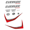 Evinrude 90HK E-TEC 2014-2015 Påhängsmotorn Dekaler – Vinyldekalset