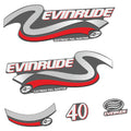 Evinrude 40HK 4-takt Påhängsmotorn Dekaler – Vinyldekalset