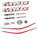 Evinrude 50HK E-TEC Påhängsmotorn Dekaler – Vinyldekalset