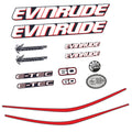 Evinrude 60HK E-TEC Påhängsmotorn Dekaler – Vinyldekalset