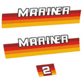 Mariner 2HK 2-takt 1984-1990 Påhängsmotorn Dekaler – Vinyldekalset
