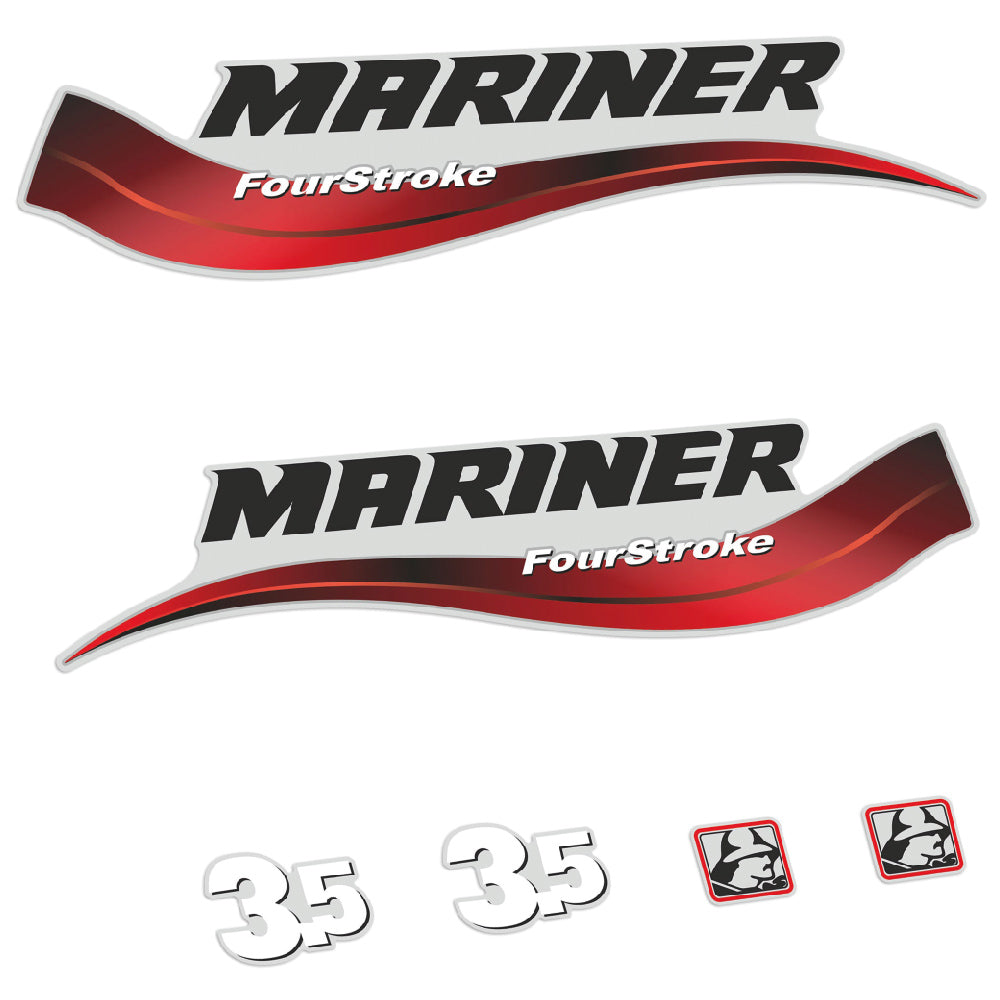 Mariner 3.5HK 4-takt Påhängsmotorn Dekaler – Vinyldekalset