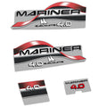 Mariner 4HK 2-takt 1996-1998 Påhängsmotorn Dekaler – Vinyldekalset