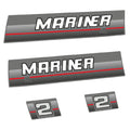 Mariner 2HK 2-takt 1984-1990 Påhängsmotorn Dekaler – Vinyldekalset