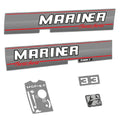 Mariner 3.3HK 2-takt 1990-1993 Påhängsmotorn Dekaler – Vinyldekalset