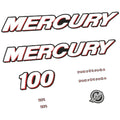 Mercury 100HK 4-takt Påhängsmotorn Dekaler – Vinyldekalset
