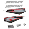 Mercury 115HK 4-takt 2013-2017 Påhängsmotorn Dekaler – Vinyldekalset