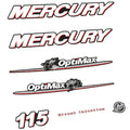 Mercury 115HK Påhängsmotorn Dekaler – Vinyldekalset