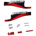 Mercury 140HK Påhängsmotorn Dekaler – Vinyldekalset