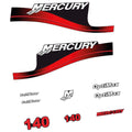 Mercury 140HK Påhängsmotorn Dekaler – Vinyldekalset