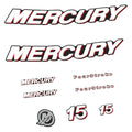 Mercury 15HK 4-takt 2006 Påhängsmotorn Dekaler – Vinyldekalset