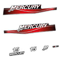 Mercury 15HK 2-takt 2005-2006 Påhängsmotorn Dekaler – Vinyldekalset