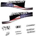 Mercury 175HK Påhängsmotorn Dekaler – Vinyldekalset