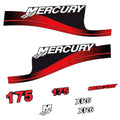 Mercury 175HK Påhängsmotorn Dekaler – Vinyldekalset
