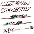 Mercury 200HK Påhängsmotorn Dekaler – Vinyldekalset