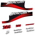 Mercury 225HK Påhängsmotorn Dekaler – Vinyldekalset