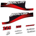 Mercury 225HK Påhängsmotorn Dekaler – Vinyldekalset