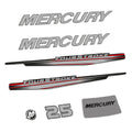 Mercury 25HK 4-takt 2013-2017 Påhängsmotorn Dekaler – Vinyldekalset