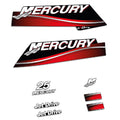 Mercury 25HK 2-takt 2006-2010 Påhängsmotorn Dekaler – Vinyldekalset
