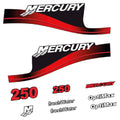Mercury 250HK Påhängsmotorn Dekaler – Vinyldekalset