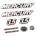 Mercury 3.5HK 4-takt Påhängsmotorn Dekaler – Vinyldekalset