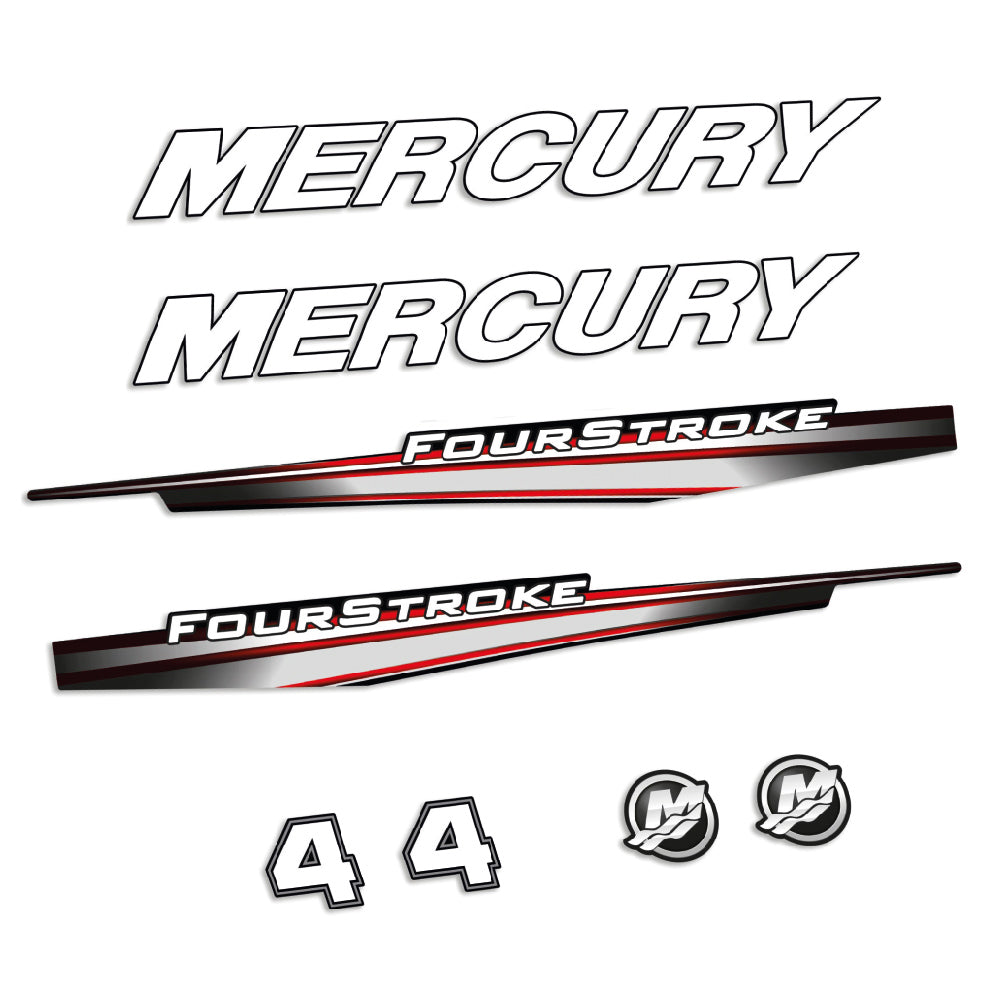 Mercury 4HK 4-takt 2013-2017 Påhängsmotorn Dekaler – Vinyldekalset