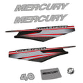 Mercury 40HK 4-takt 2013-2017 Påhängsmotorn Dekaler – Vinyldekalset