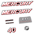 Mercury 40HK 4-takt 2006-2010 Påhängsmotorn Dekaler – Vinyldekalset