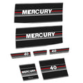 Mercury 40HK 2-takt 1990-1991 Påhängsmotorn Dekaler – Vinyldekalset