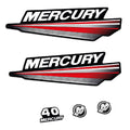 Mercury 40HK 2-takt Påhängsmotorn Dekaler – Vinyldekalset