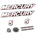 Mercury 5HK 4-takt Påhängsmotorn Dekaler – Vinyldekalset