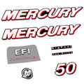 Mercury 50HK 4-takt 2006-2010 Påhängsmotorn Dekaler – Vinyldekalset
