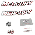 Mercury 50HK 4-takt Påhängsmotorn Dekaler – Vinyldekalset