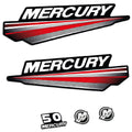 Mercury 50HK 2-takt Påhängsmotorn Dekaler – Vinyldekalset