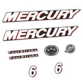 Mercury 6HK 4-takt Påhängsmotorn Dekaler – Vinyldekalset