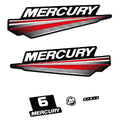 Mercury 6HK 2-takt Påhängsmotorn Dekaler – Vinyldekalset