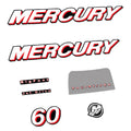 Mercury 60HK 4-takt 2006-2010 Påhängsmotorn Dekaler – Vinyldekalset