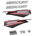 Mercury 75HK 4-takt 2013-2017 Påhängsmotorn Dekaler – Vinyldekalset