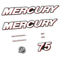 Mercury 75HK 4-takt Påhängsmotorn Dekaler – Vinyldekalset