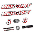 Mercury 8HK 4-takt 2006-2012 Påhängsmotorn Dekaler – Vinyldekalset