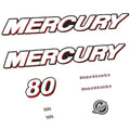 Mercury 80HK 4-takt Påhängsmotorn Dekaler – Vinyldekalset
