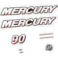 Mercury 90HK 4-takt Påhängsmotorn Dekaler – Vinyldekalset