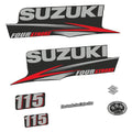 Suzuki 115HK 4-takt 2010-2013 Påhängsmotorn Dekaler – Vinyldekalset