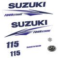 Suzuki 115HK 4-takt 2010-2013 Påhängsmotorn Dekaler – Vinyldekalset