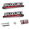 Suzuki 15HK 4-takt 2017 Påhängsmotorn Dekaler – Vinyldekalset